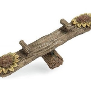 Flower Teetertotter, Fairy Garden Teeter Totter, Mini Playground