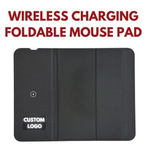 Mousepad mit individuellem Logo, Wireless Ladekabel: Personalisiertes Firmengeschenk