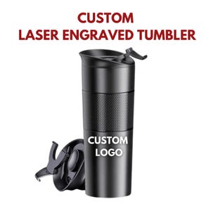 Custom 18oz Engraved Premium Tumbler | Personalized Thermos with Company Logo | Bulk Orders for Corporate Gifts | Branded Client Tumbler
