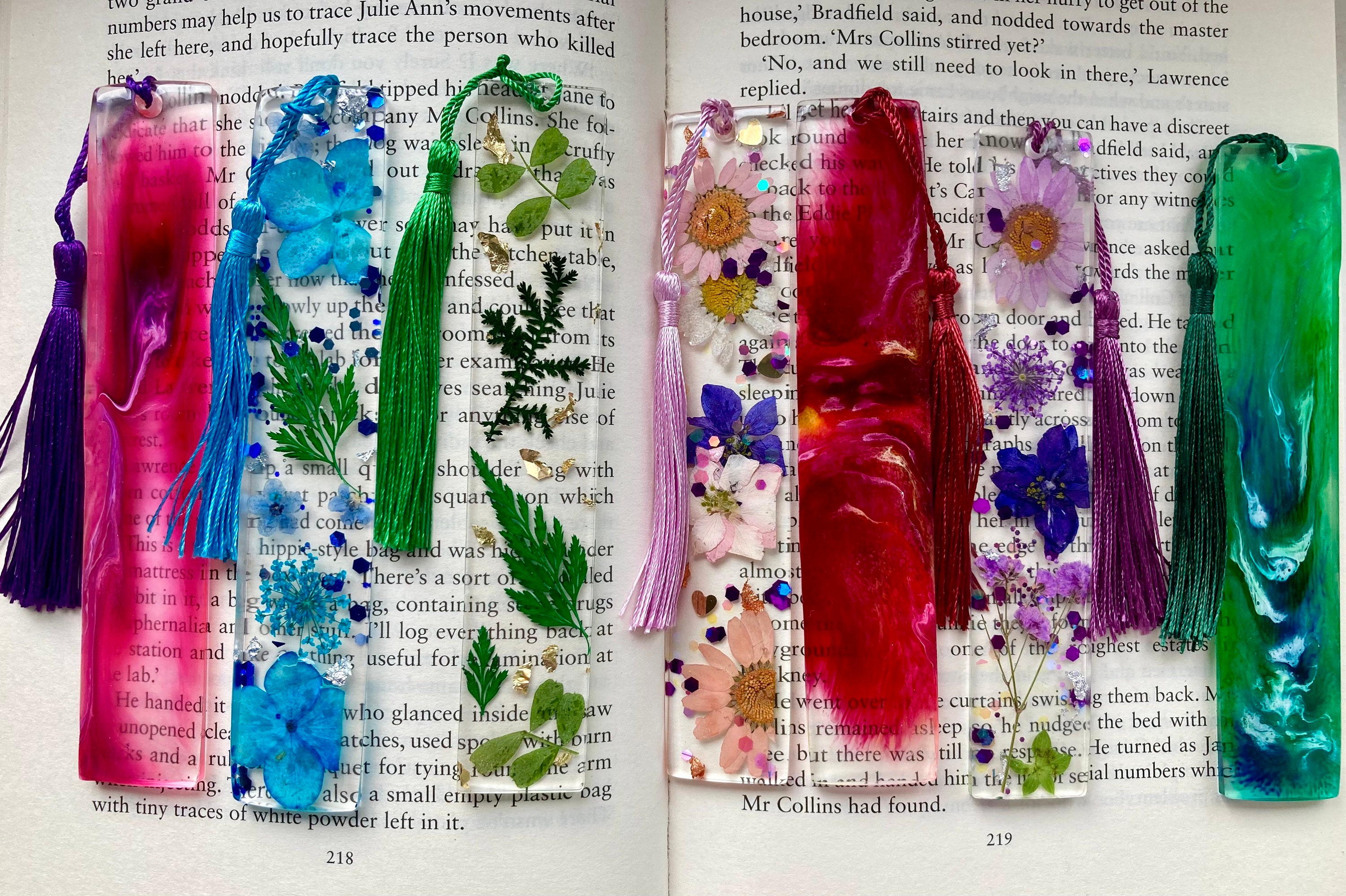 Resin Bookmarks Etsy UK