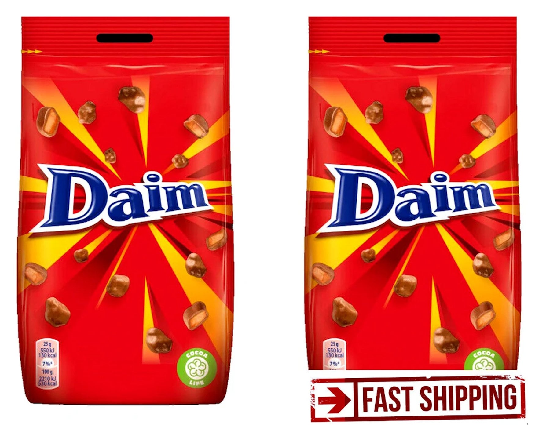 تسوس مزار النصرانية  Daim Chocolate Bags 200g 2 Pack Individual Wrapped Daim - Etsy