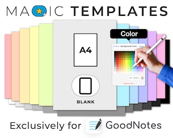 GoodNotes templates | A4 blank | MAGIC GENERATOR