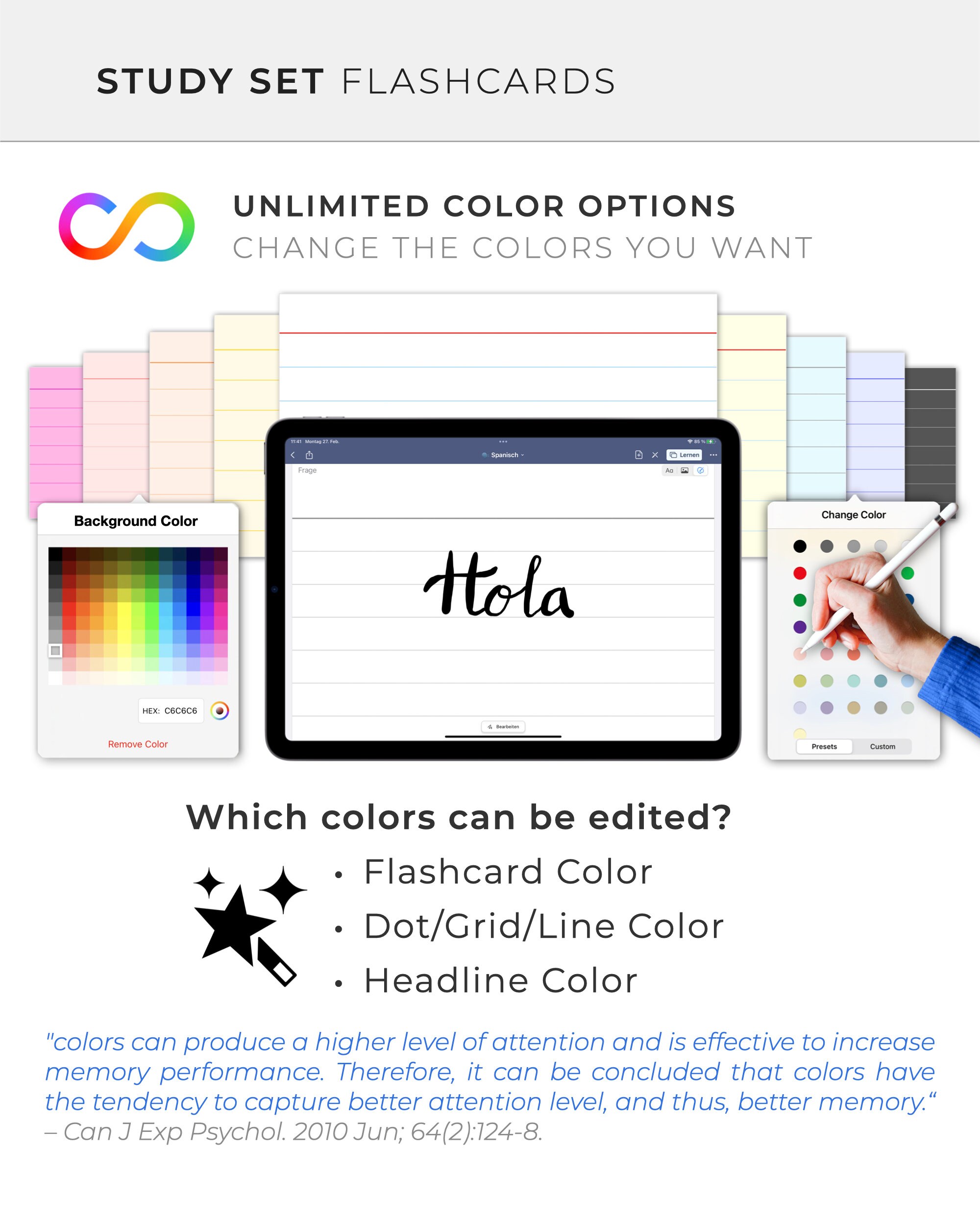 Goodnotes Digital Stickers: MAGIC STUDY SETS | Color Editable ...
