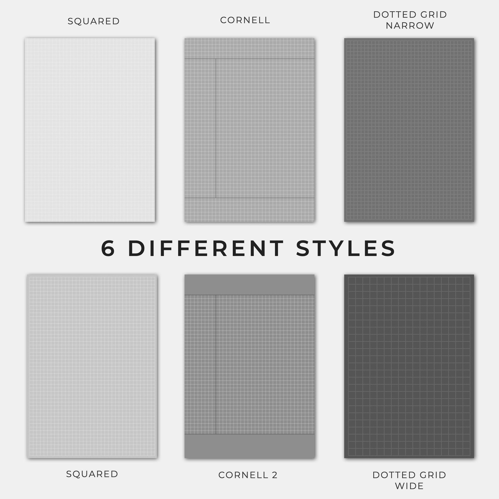 Goodnotes Templates US Letter Paper Grid Graph Squared Etsy