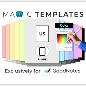 Modelli GoodNotes | Carta da lettere americana vuota | GENERATORE di modelli MAGIC