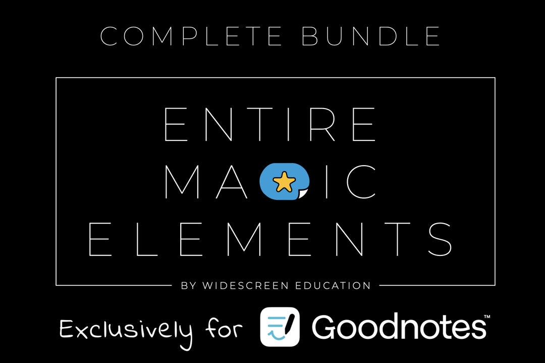 Goodnotes Digital Stickers: MAGIC OBJECTS | Color Editable Elements - Etsy