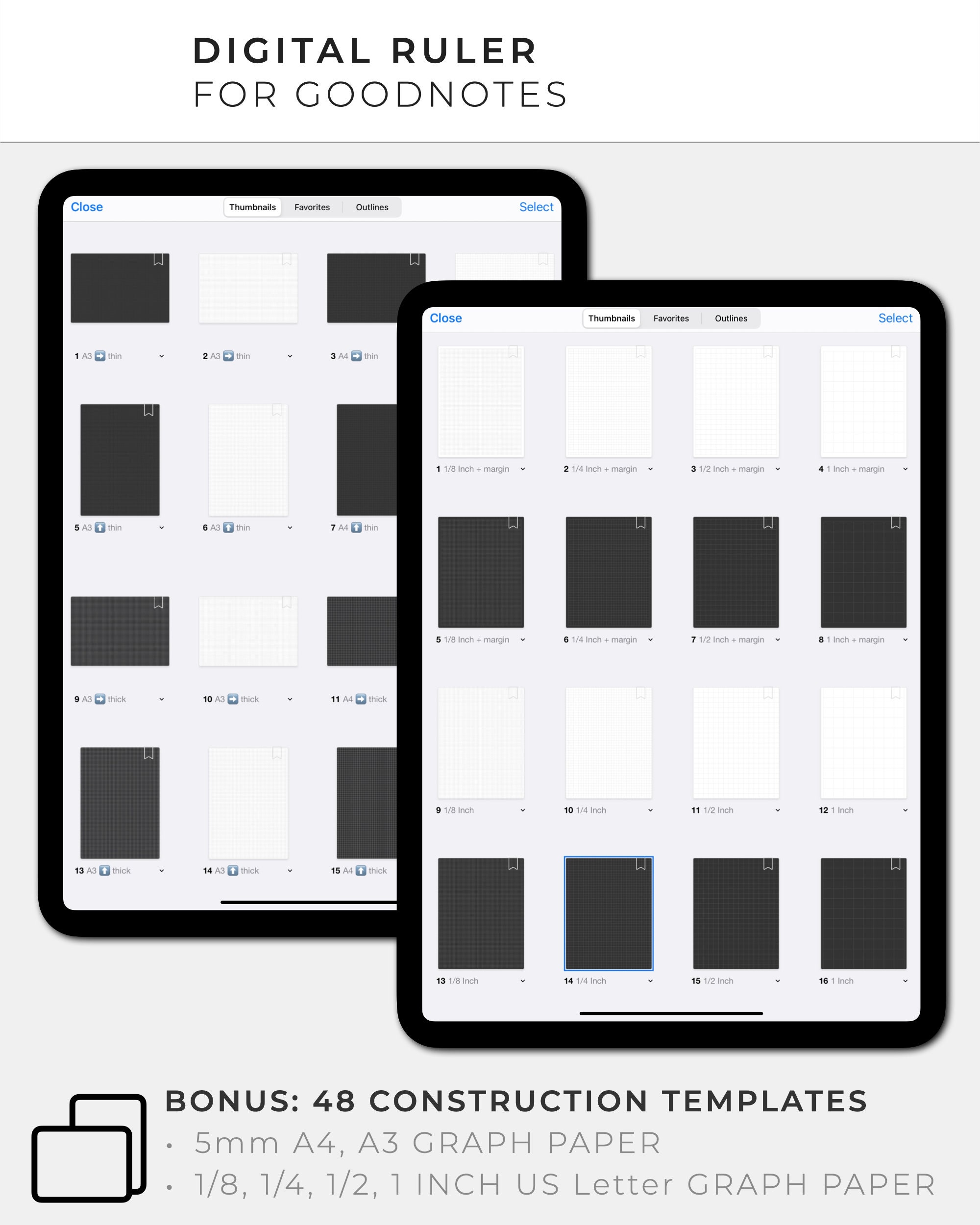 Protractor for Goodnotes | Digital Tool | Add-on | Pixel Perfect ...
