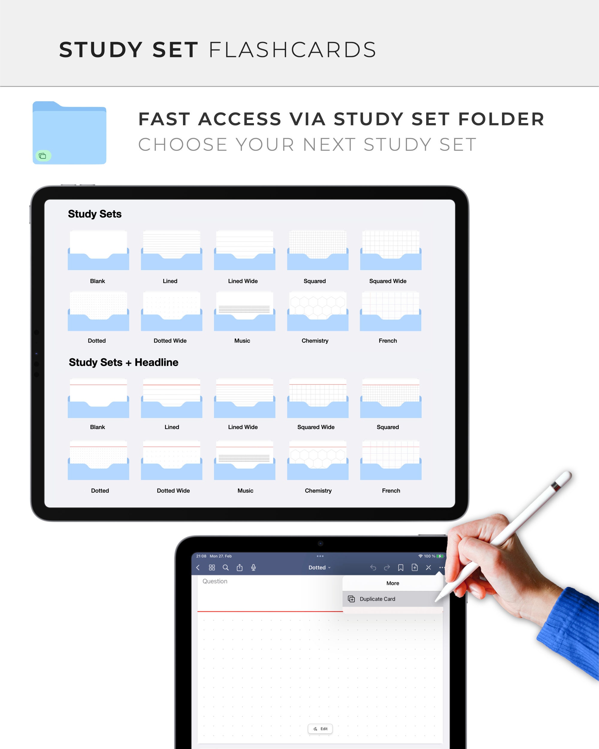 Goodnotes Digital Stickers: MAGIC STUDY SETS | Color Editable ...