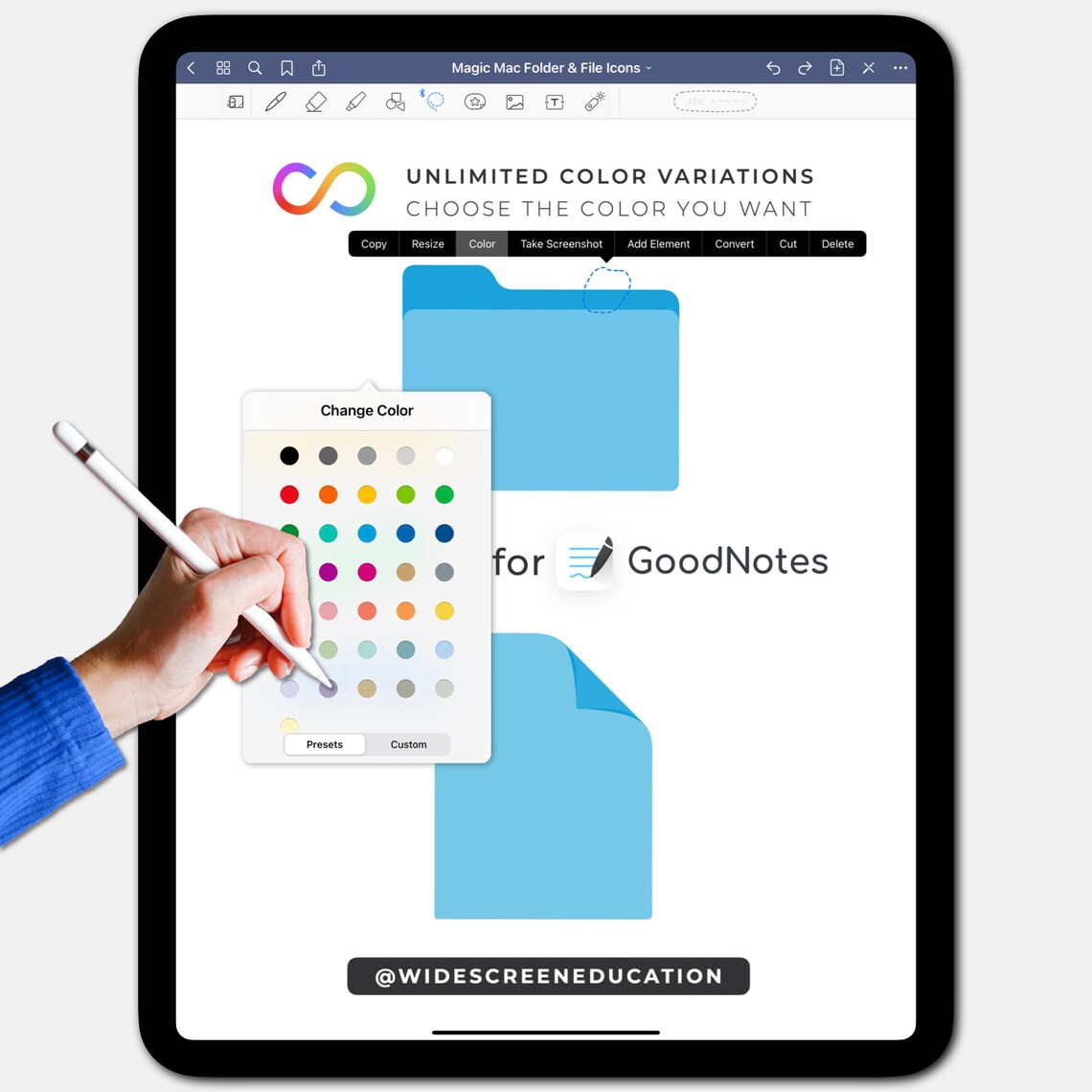 GoodNotes Sticker Mac Ordner Symbol MAGIC ICONS Magic Etsy