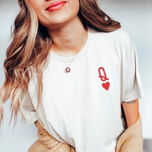 Queen Of Hearts Women’s Tee | Queen | Heart | Queen Of Hearts Shirt | Cute Women’s T-Shirts | Minimalist | Boho Tee