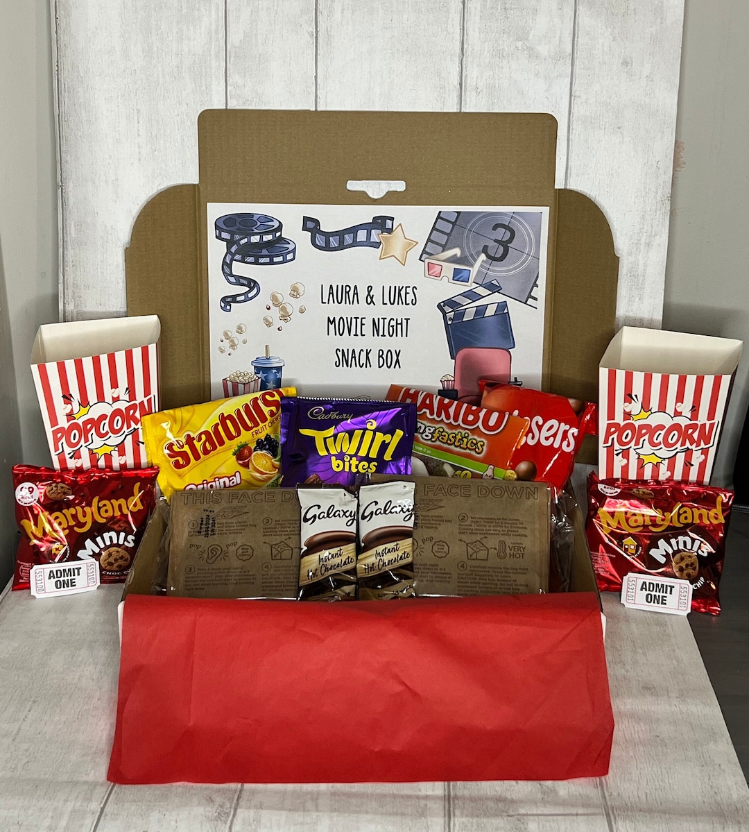Movie Night Hamper, Cinema Night Hamper, Film Night, Date Night Box