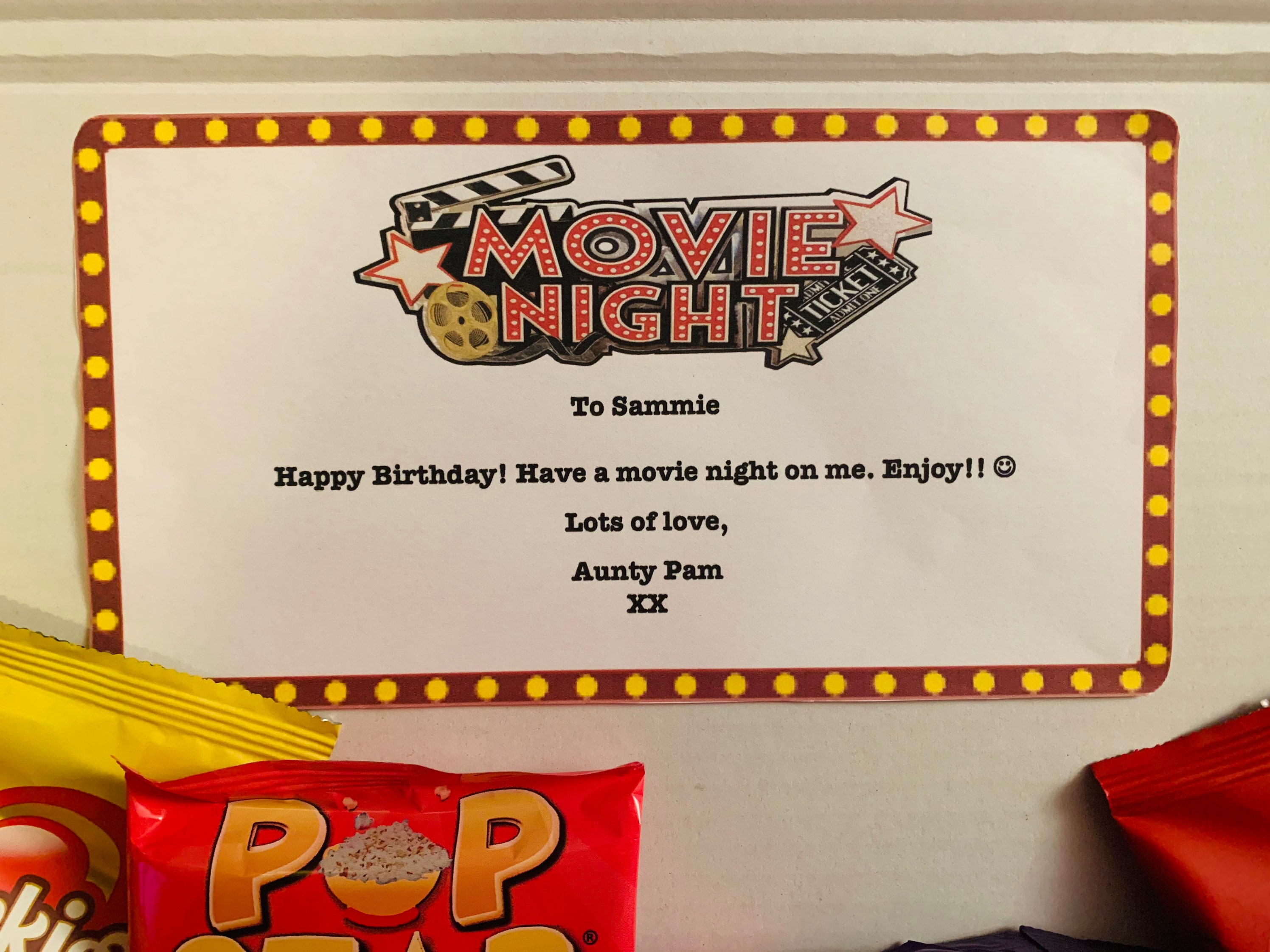 Movie Night Hamper Available in Multiple Sizes Couples Etsy UK