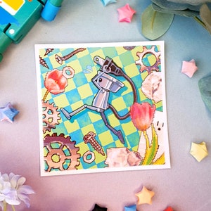 Chibi Robo - Mini Kunstdruck - Recyclingpapier