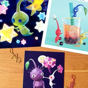 Pikmin Art Prints - Recycled Paper