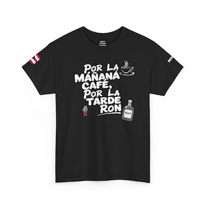 BENITO Por La Mañana Café Por La Tarde Ron Tee | Puerto Rico 2025 Concert Shirt | Latin Trap Inspired Unisex T-Shirt