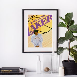 Kobe Bryant x Lakers x Hypebeast Modern Art x Designer Art x Gift x Poster x Printable Download x Basketball Print x Boujee Aesthetic x Kobe
