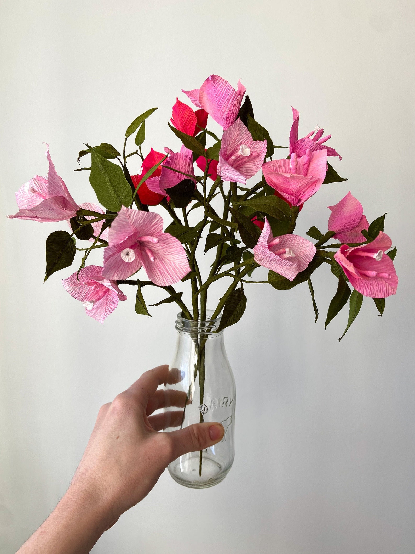 Crepe Paper Bougainvillea Etsy