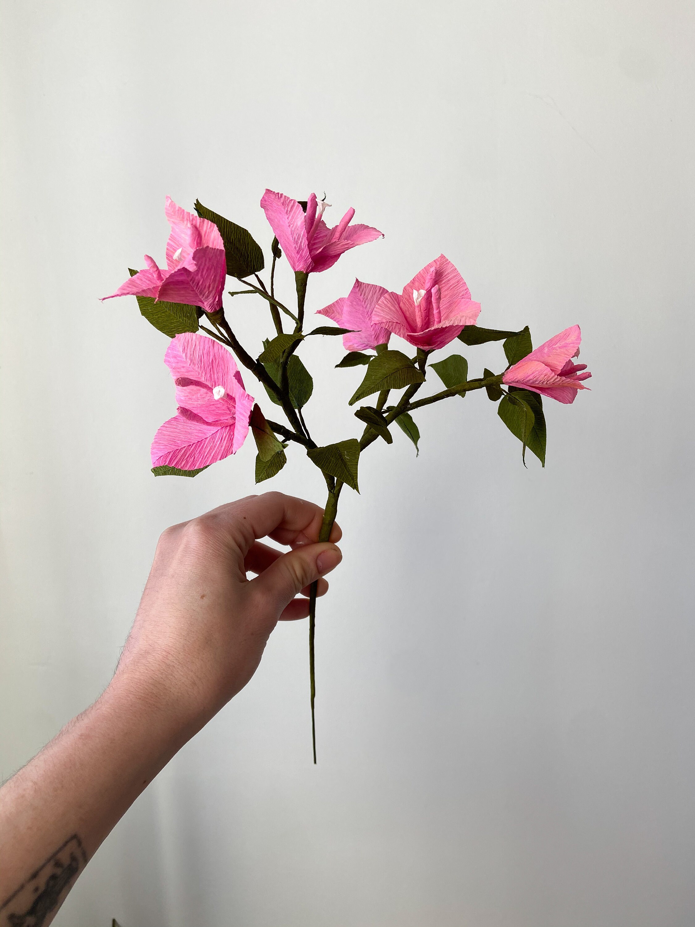 Crepe Paper Bougainvillea Etsy