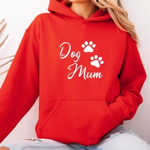 Dog Mum Hoodie, Dog Mum Jumper, Dog Lover Gift, Dog Owner Gift, Dog Mum Gift, Dog Lover Jumper, Dog Mama Hoodies, Dog Walking Jumper zdjęcie 6