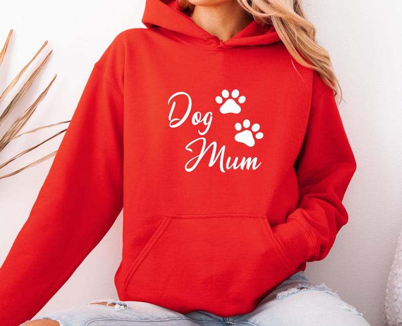 Dog Mum Hoodie, Dog Mum Jumper, Dog Lover Gift, Dog Owner Gift, Dog Mum Gift, Dog Lover Jumper, Dog Mama Hoodies, Dog Walking Jumper zdjęcie 6