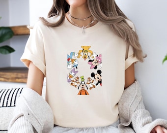 Mickey Mouse T-shirt, Disney Friends Shirt, Disneyland T Shirt, Mickey and Friends Tee, Disney Characters T shirt, Disney Movie Gift