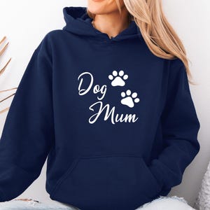 Dog Mum Hoodie, Dog Mum Jumper, Dog Lover Gift, Dog Owner Gift, Dog Mum Gift, Dog Lover Jumper, Dog Mama Hoodies, Dog Walking Jumper zdjęcie 4