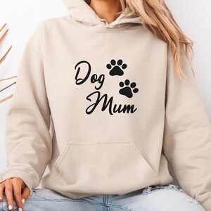 Dog Mum Hoodie, Dog Mum Jumper, Dog Lover Gift, Dog Owner Gift, Dog Mum Gift, Dog Lover Jumper, Dog Mama Hoodies, Dog Walking Jumper zdjęcie 3