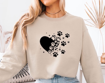 Dog Lover Sweatshirt, Dog Mum Sweater, Dog Sweatshirt, Funny Dog Jumper, Mothers Day Gift, Mama Sweatshirt, Dog Paw Sweater, Cute Mama Top