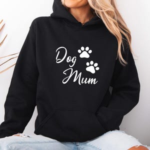 Dog Mum Hoodie, Dog Mum Jumper, Dog Lover Gift, Dog Owner Gift, Dog Mum Gift, Dog Lover Jumper, Dog Mama Hoodies, Dog Walking Jumper zdjęcie 2