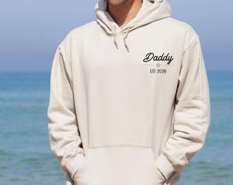 Custom Dad Hoodie, Personalised Dad Jumper, New Daddy Gift, Father's Day Hoodie, Dad Birthday Gift, Custom Father Gift, Daddy Pullover