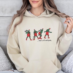 Lustiger Grinch-Hoodie, Grinch-Weihnachten, Das war's, Ich gehe nicht, Lustiges Weihnachten, Weihnachtsfeier, Weihnachts-Hoodie, Grinchmas-Hoodie