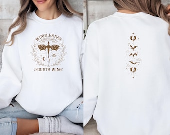 Fourth Wing Sweatshirt, Acotar Sweater, Fourth Wing Merch, Reading Top, Bookish Sweater, Basgiath Jumper, Book Lovers Top, Book Club Top