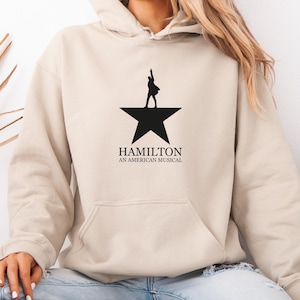 Sweat à capuche Hamilton, sweat à capuche musical Hamilton, produits dérivés Hamilton, cadeaux Hamilton, pull Hamilton, cadeaux comédies musicales, haut Alexander Hamilton