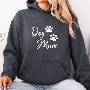 Dog Mum Hoodie, Dog Mum Jumper, Dog Lover Gift, Dog Owner Gift, Dog Mum Gift, Dog Lover Jumper, Dog Mama Hoodies, Dog Walking Jumper zdjęcie 7
