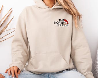 Weihnachtspullover mit Weihnachtsmannmütze, Weihnachtsmützen-Pullover, Weihnachtsmann-Geschenk