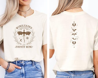 Fourth Wing T-shirt, Acotar T Shirt, Fourth Wing Merch, Reading Shirt, Bookish T-Shirt, Basgiath Shirt, Gift for Book Lovers, Book Club Tee