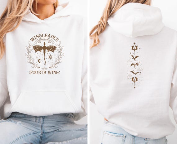 Fourth Wing Hoodie, Acotar Jumper, Fourth Wing Merch, Reading Top, Bookish Hoodie, Basgiath Jumper, Book Lovers Top, Book Club Top