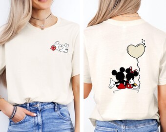 Mickey Mouse T-shirt, Family Disney Shirt, Mickey Minnie T Shirt, Valentines Day Gift, Disney Family Tee, Matching Couple Tshirt
