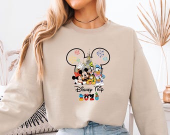 Disney Trip 2026 Sweatshirt, Mickey Minnie Sweater, Disneyland Paris Jumper, Disneyworld Family Sweatshirt, 2026 Vacation Outfit