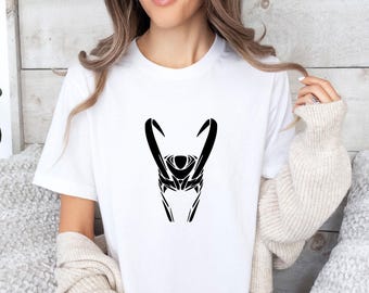 Loki, Marvel Gift, Game of Thrones, Marvel Gifts for Men, Marvel Comics, Loki Shirt, Horned Helmet Shirt, Avengers Shirt, Loki Helmet