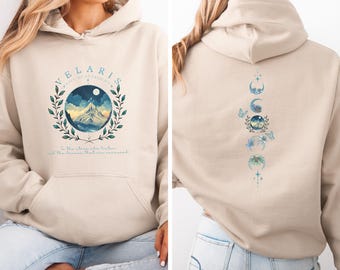 Velaris Book Hoodie, City of Starlight Pullover, Acotar Velaris Hoodie, Fourth Wing Hoodie, Night Court Hoodie, Book Lover Gift, Merry Xmas