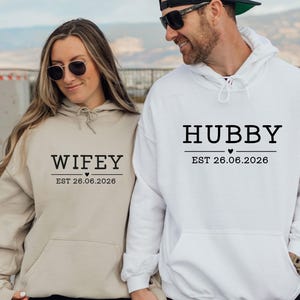 Partner-Hoodie, Flitterwochen-Hoodie, Partner-Hoodie, Partner-Hoodie, Ehefrau-Hoodie, Ehemann-Hoodie, Hochzeits-Hoodie, Individuelles Braut-Top, Braut in spe