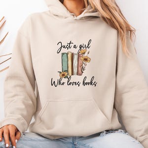 Fantôme Rétro Lisant Livres Lecteur Fille Littéraire Sweat à