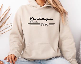 Sudadera con capucha para 50 cumpleaños, regalo de cumpleaños de 1976, regalo de nacimiento de 1956, sudadera con capucha para 40 cumpleaños, regalo de cumpleaños de 30, regalo de cumpleaños para mamá, sudadera con capucha de 1986