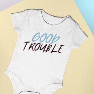 Good Trouble Onesie® - Funny Baby Bodysuits - Mom&#39;s Nightmare Onesie®