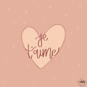 carte de st-valentin « je t’aime »