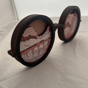 Magical-Inspired Wizard Glasses Decoration