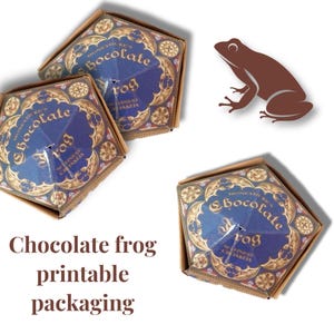 Wizard Sweet Shop chocolate frog packaging digital download
