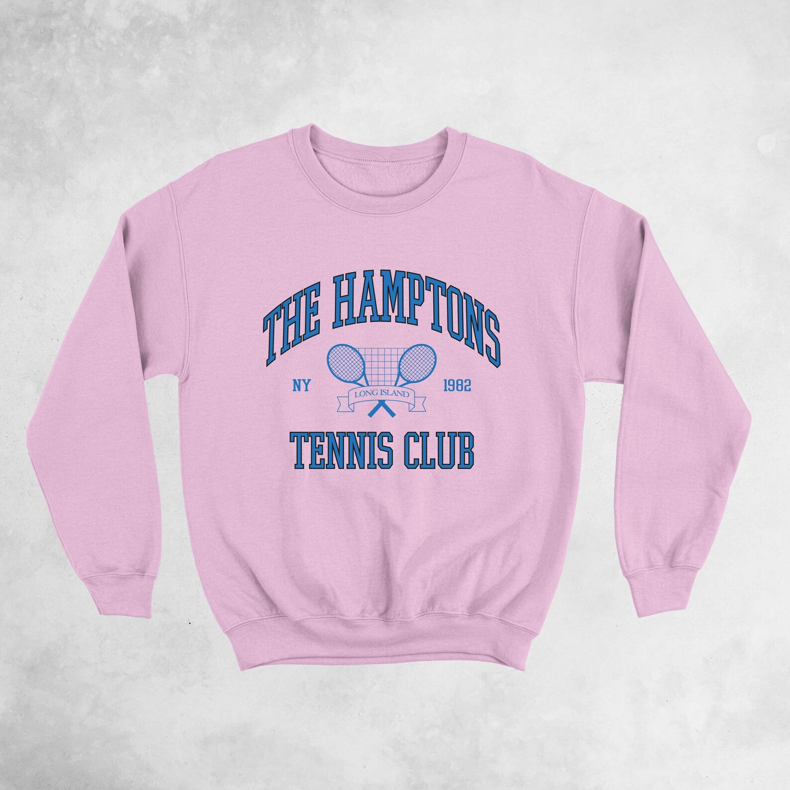 The Hamptons Tennis Club Sweatshirt Vintage Style Sweatshirt Etsy