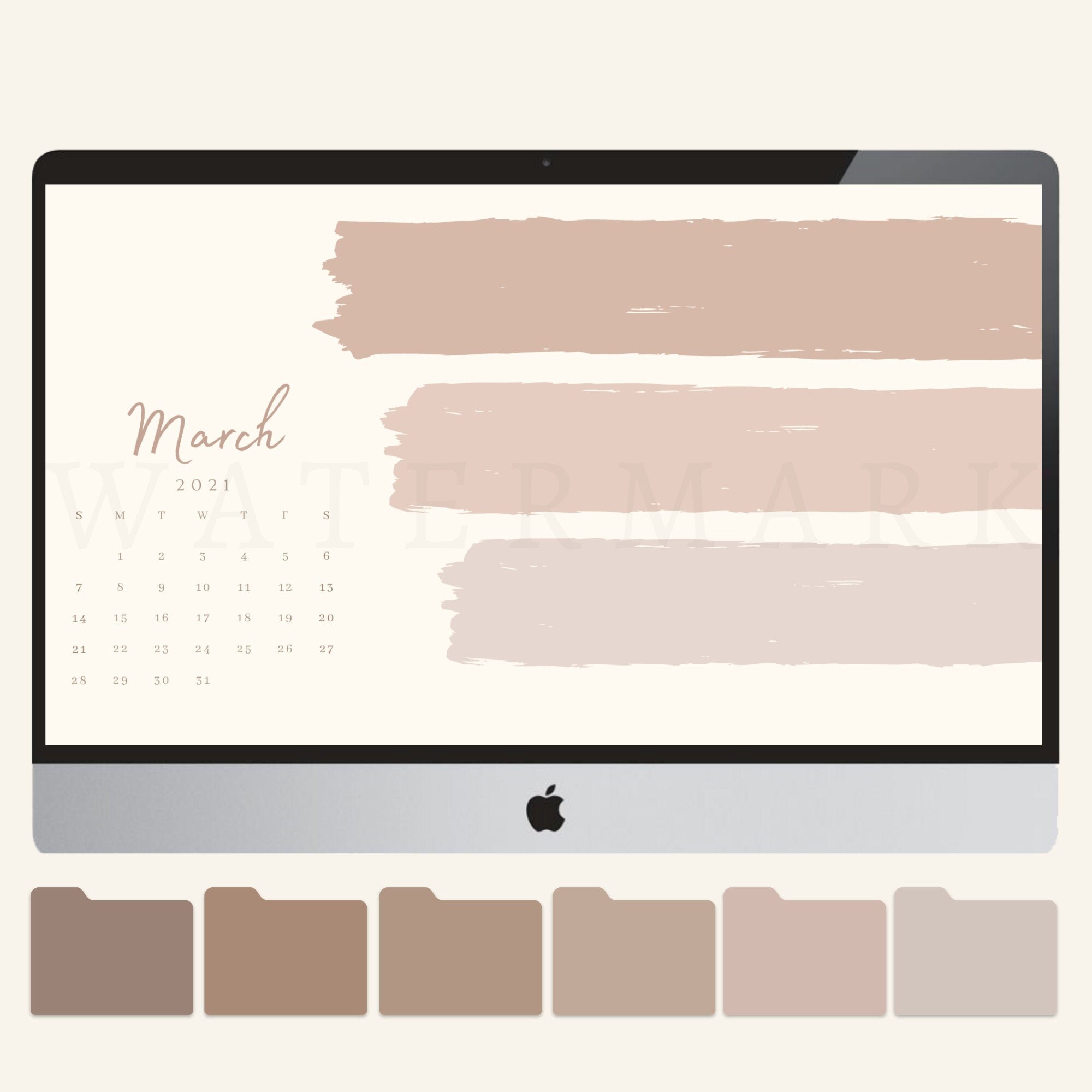 2023 Calendar Desktop Wallpaper 2022-2023 Calendar Wallpaper Desktop Organiser With Folder | Etsy Australia